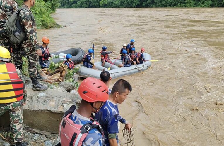 60 missing after Nepal landslide sweeps two buses into river