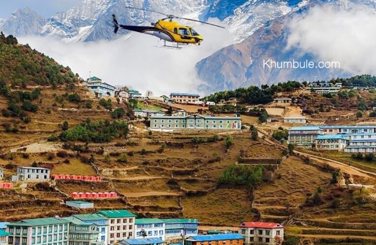 Rural municipality threatens action over helicopter flights to Khumbu