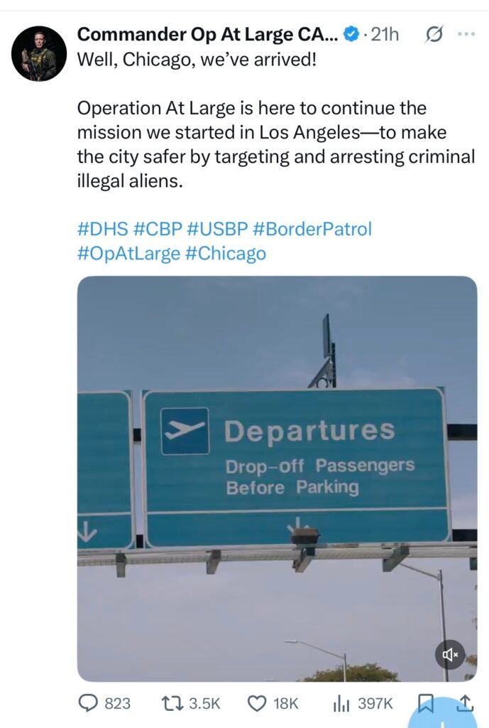 Border Patrol launches immigration crackdown in Chicago following Los ...
