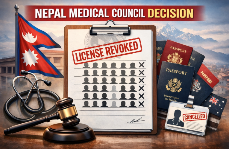 Nepal Medical Council revokes licenses of 17 doctors over foreign citizenship